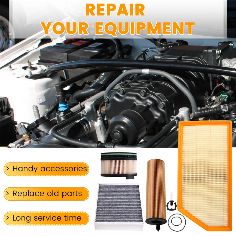

A040-4PCS Air Filter A6540940004 +A6541801100+A6540920005+A1668300018 For Mercedes Benz E220d (W213)2.0TDI Diesel 2016 - 2023
