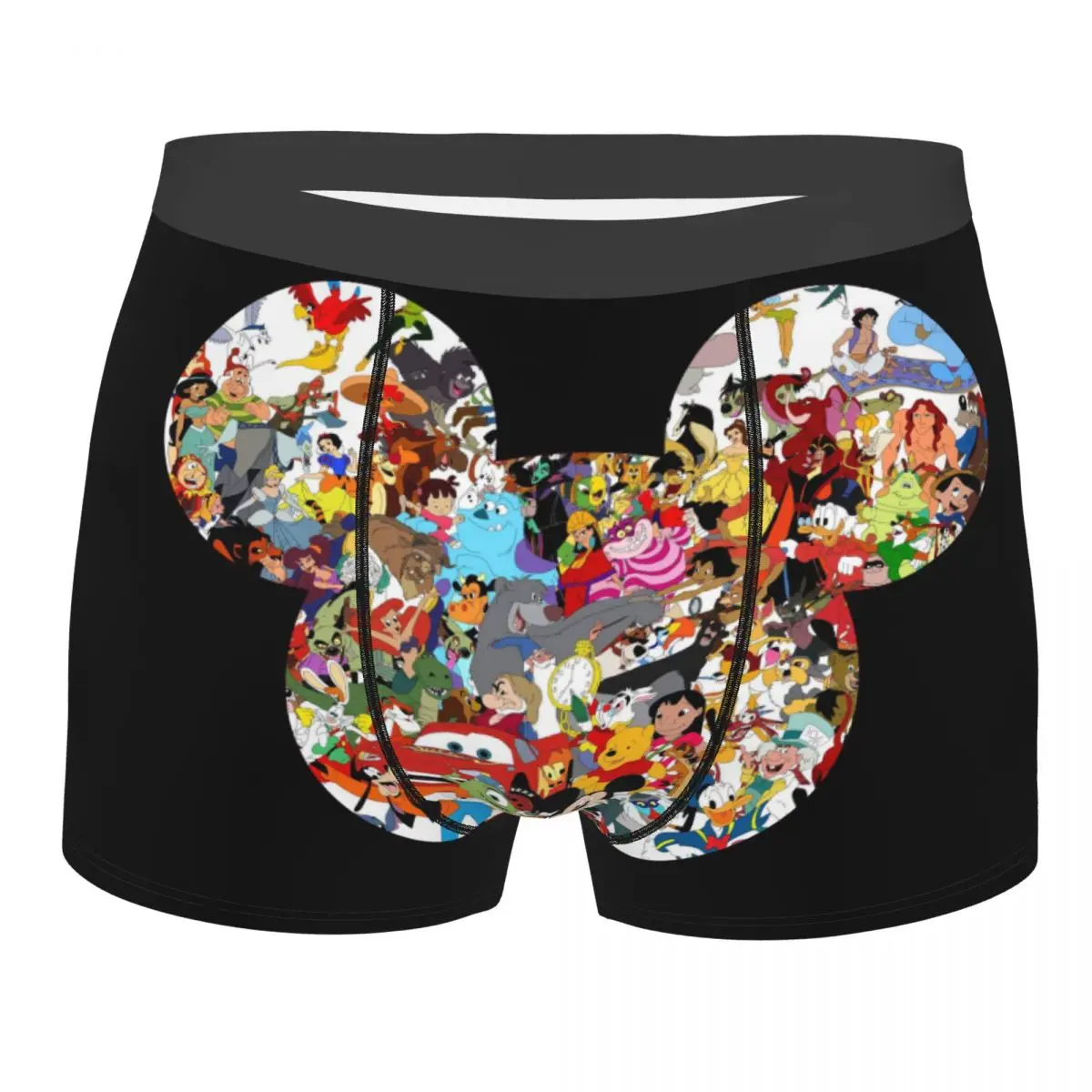 

Custom Mickey Mouse Animated Cartoon Underwear Men Breathable Boxer Briefs Shorts Panties Soft Underpants For Homme