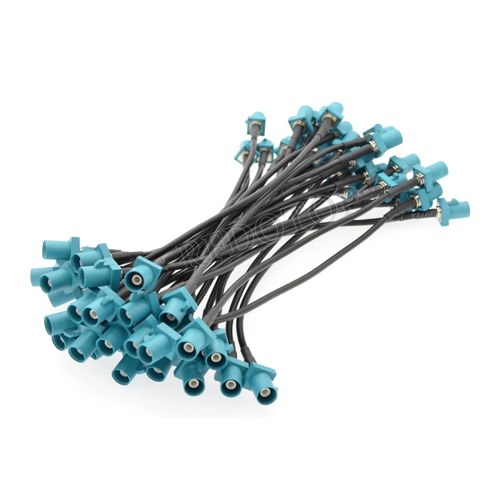 1Pcs Universal Fakra Z RG174 Cable Fakra Z Male/Female Connector Coaxial Cable Car Radio Antenna Extension Cable Radio Pigtail