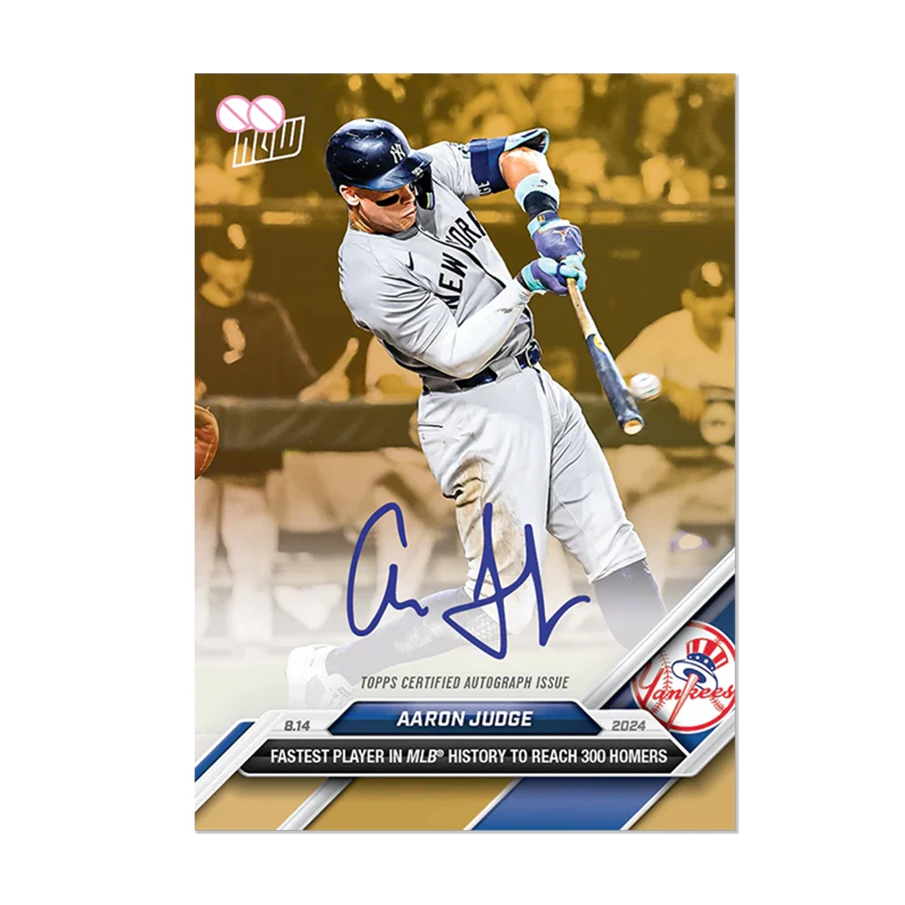 Baseball DIY homemade Collectible card AARON JUDGE SHOHEI OHTANI JUAN SOTO Laser Signature Collectible Card Holiday Gift