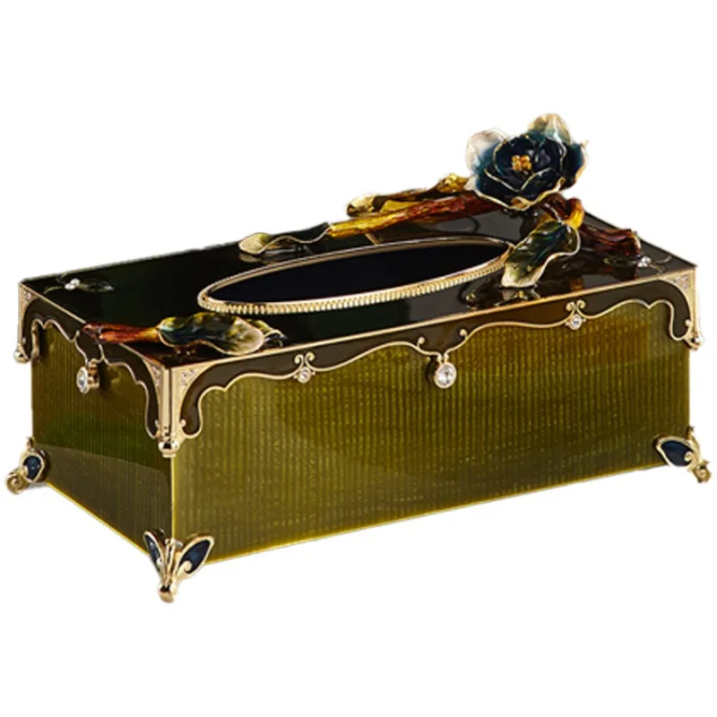 

European style enamel color tissue box living room study office bedroom American style