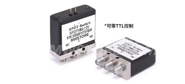 

Коаксиальный радиочастотный переключатель SPDT с разъемом SMA (гнездо), однополюсный двухпозиционный механический переключатель-реле 12В/24В DC-18ГГц