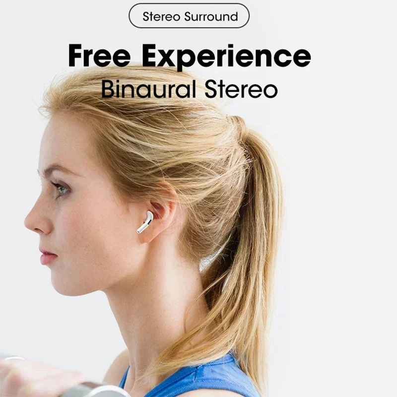 سماعات أذن Air Pro بلوتوث 5.0 لاسلكية، سماعة رأس رياضية مقاومة للماء TWS HD مع ميكروفون مع سماعات أذن تعمل باللمس للهواتف الذكية
