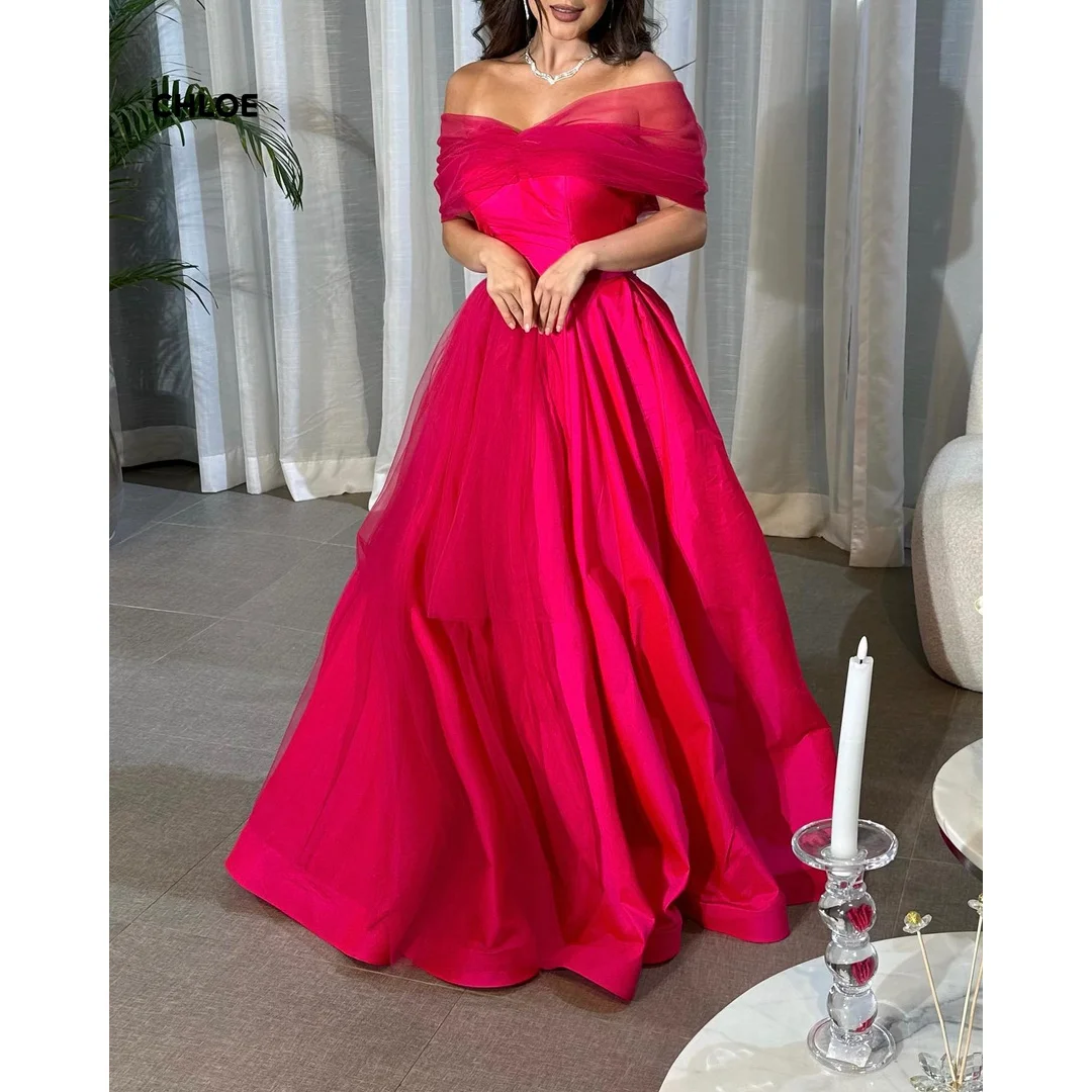 

Off the Shoulders Evening Dresses Woman Elegant Woman Dress Red Customized Luxurious Women's Evening Dresses for Luxury Party