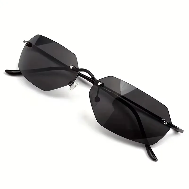 Classic Polarized Sunglasses Of Matrix Neo Style Ultralight Rimless Men Driving Cycling Brand Design Sun Glasses Oculos De So