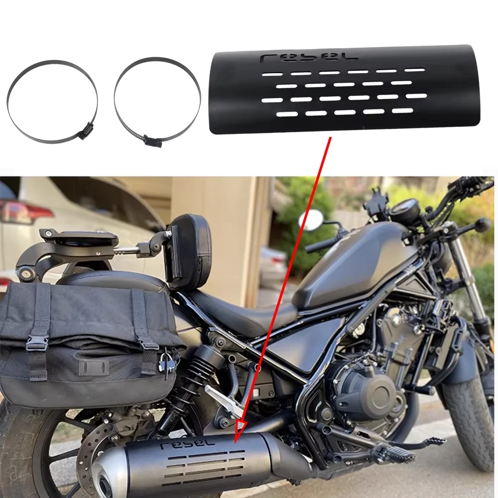 For CMX500 Exhaust Pipe Protection Cover Heat Shield Muffler Pipe Guard For Honda Rebel CMX300 CMX250 CMX 250 300 500 2024 2025