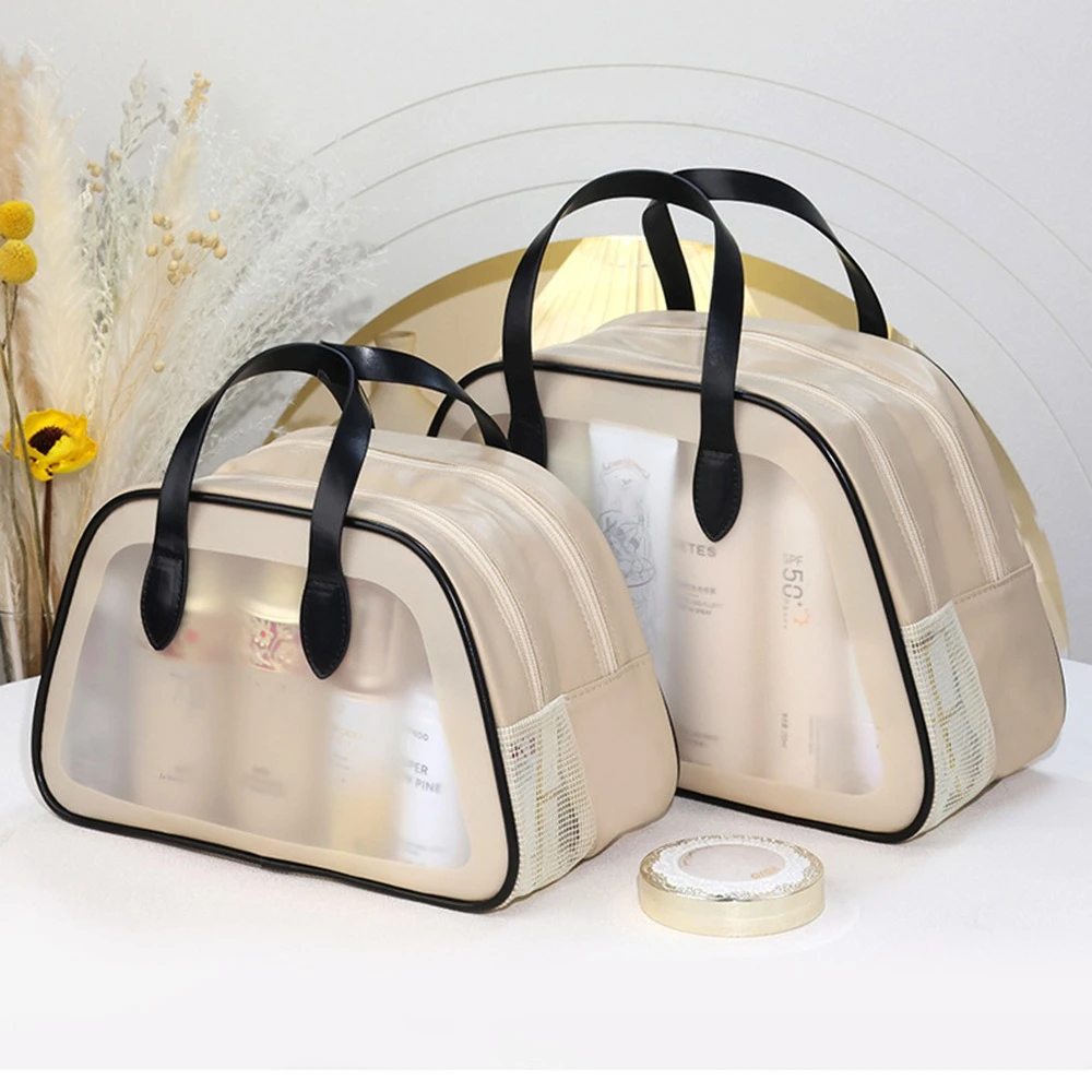 

Waterproof Travel Toiletry Bag Double Layer Large Capacity Cosmetic Bag Transparent Multi-function Makeup Organizer Outdoor