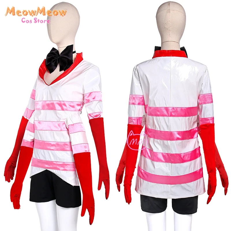 

Anime Hazbin Angel Dust Hotel Cosplay Costume Spider AD Unisex Suit Four Leg Clothes Uniform Angel Sexy Halloween Party 2024