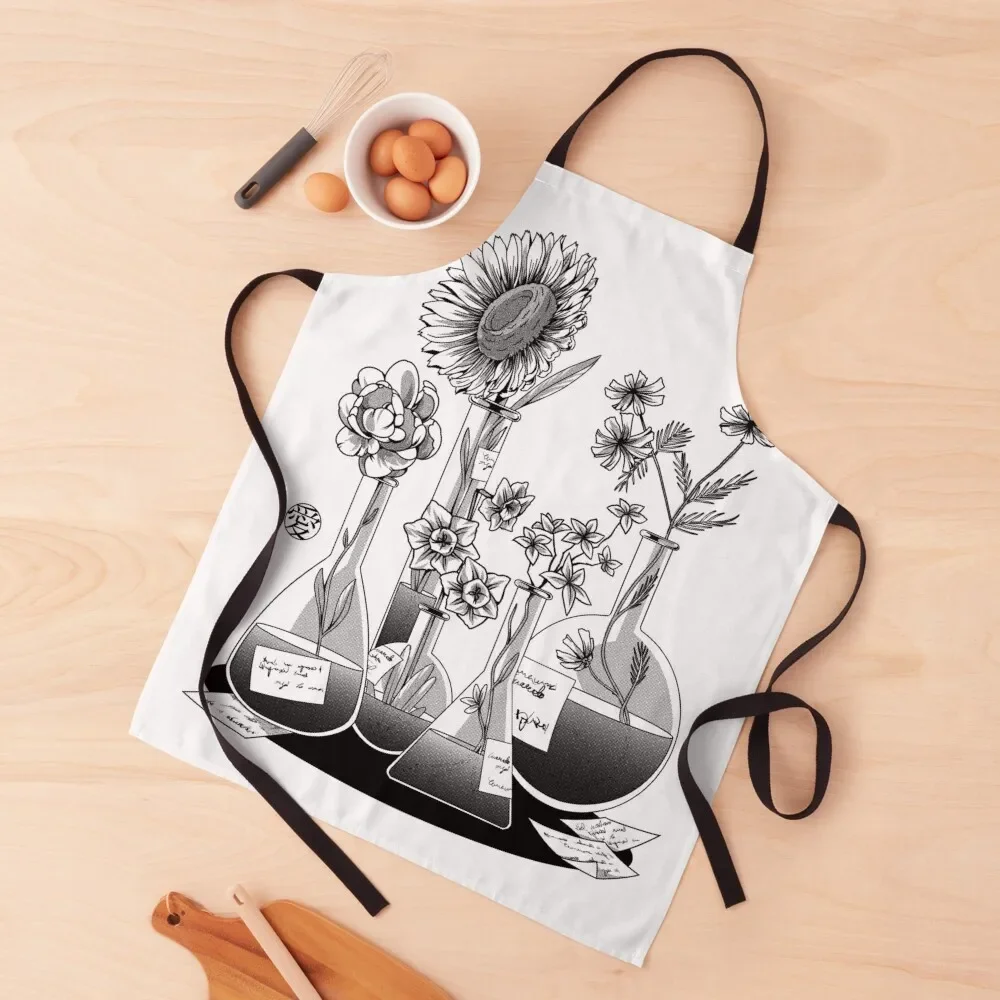 

Science Flower Glassware by Tobe Fonseca Apron Home and kitchen products For Nail Stylist Kitchen Tools Accessories Beauty Apron