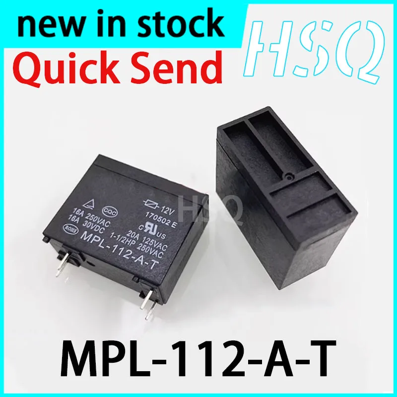 5PCS New MPL-112-A-T 12V Relay 16A 4-pin