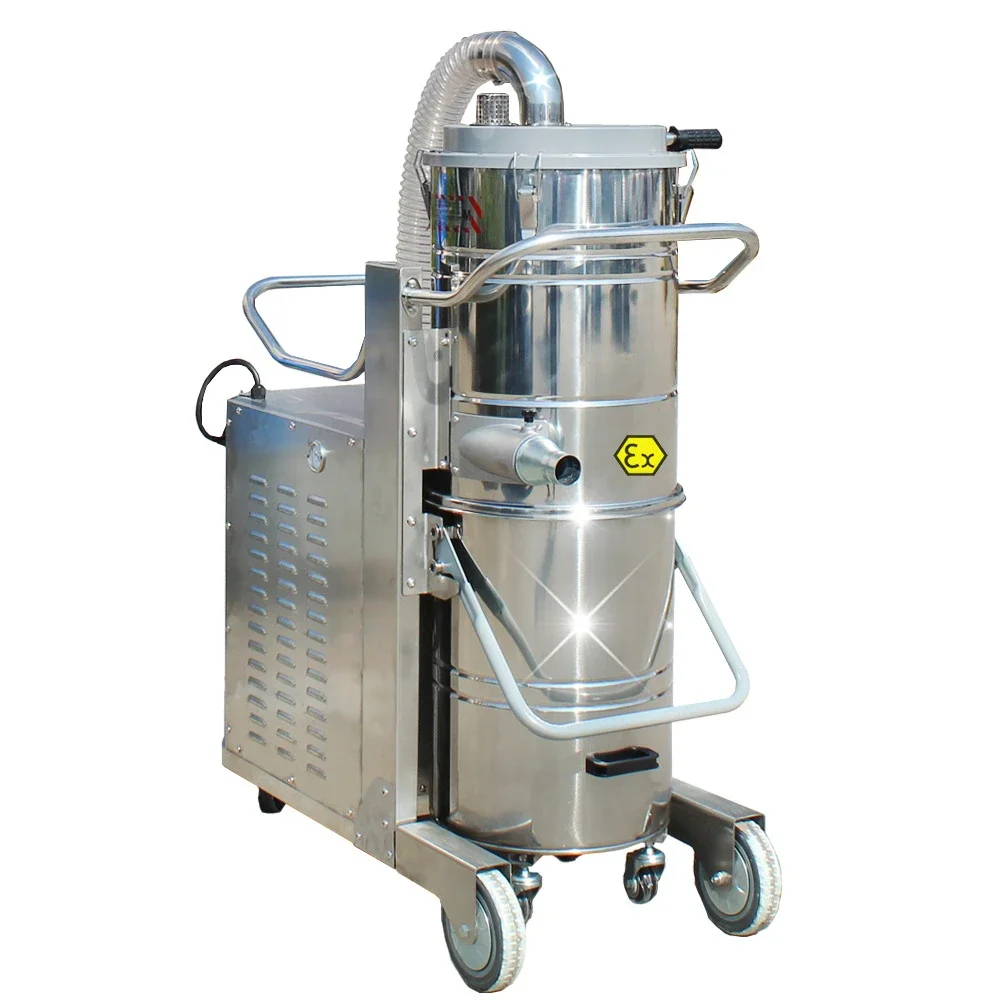 Dust high-power powerful vacuum cleaner Industrial pulse workshop system Vacuuming equipment 120L explosion-proof vacuum cleaner