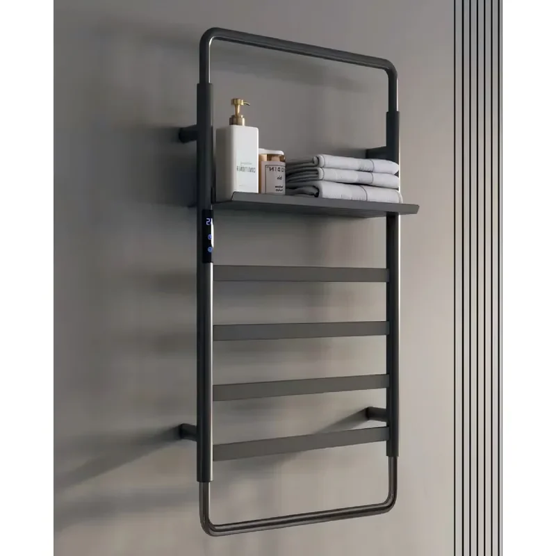for Modern Wall Mounted Stainless Steel Door Top Towel Warmer with Radar Induced Timer Durable Heater for Bathroom Hotel Use
