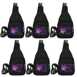 Pokemon Pikachu Waist Bags Large Capacity Chest Bag Printed Cartoons Pack One Shoulder Crossbody Fanny Pack Zipper Satchel Gifts