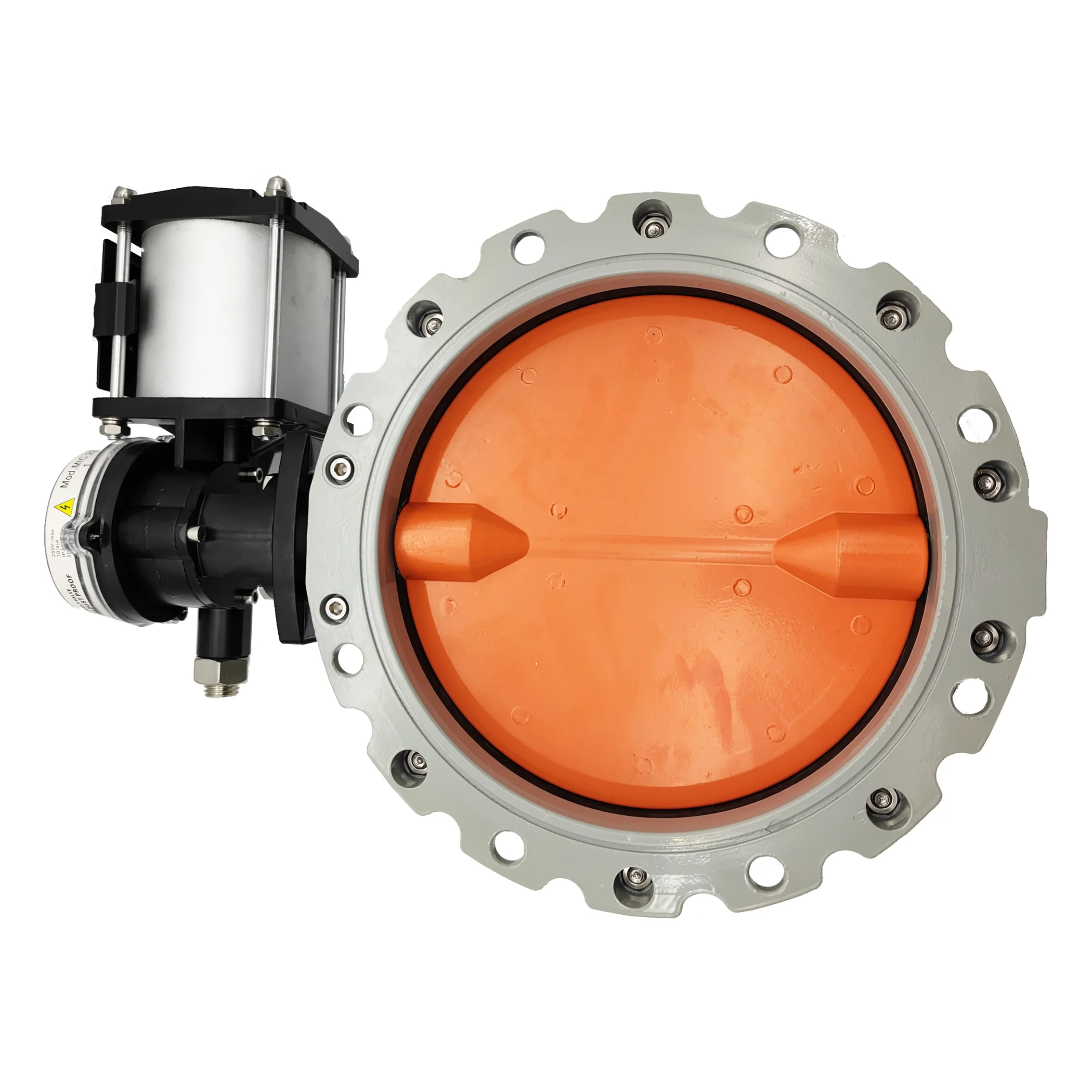 صمام فراشة هوائي بدرجة حرارة عالية للمياه، مقاوم لجزئات الغبار سريع الفتح #4