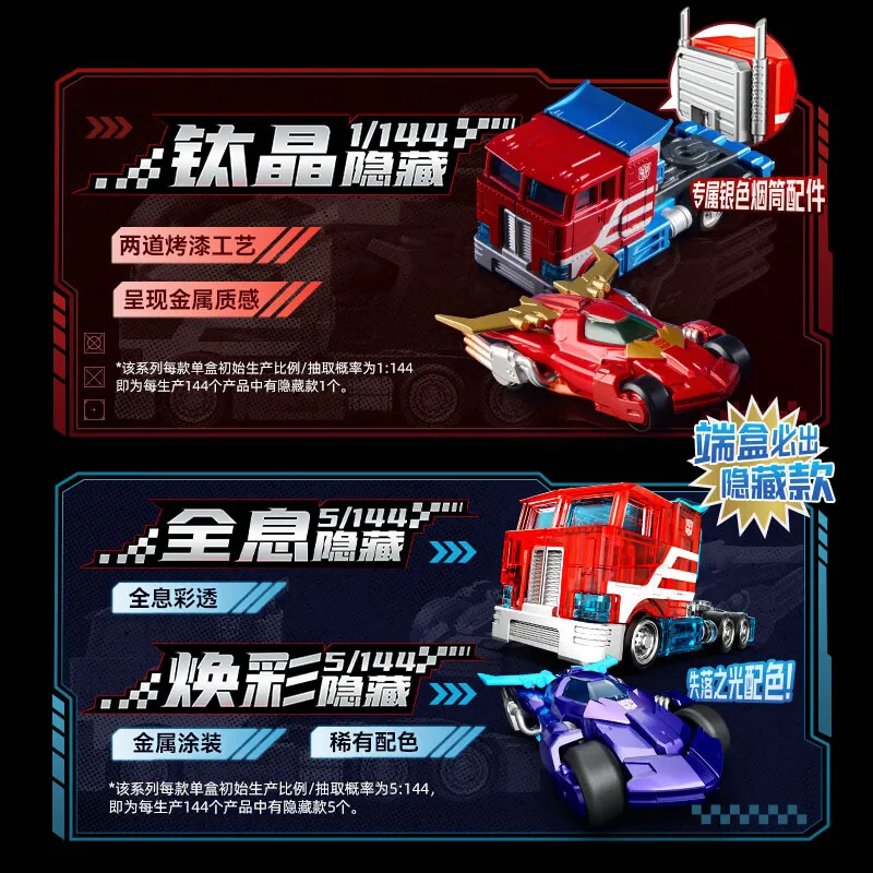 오리지널 블로키즈 자동차 트랜스포머 피규어 C01 옵티머스 프라임 메가트론 로디머스 프라임 시리즈 블라인드 박스 미니 자동차 모델 장난감 선물