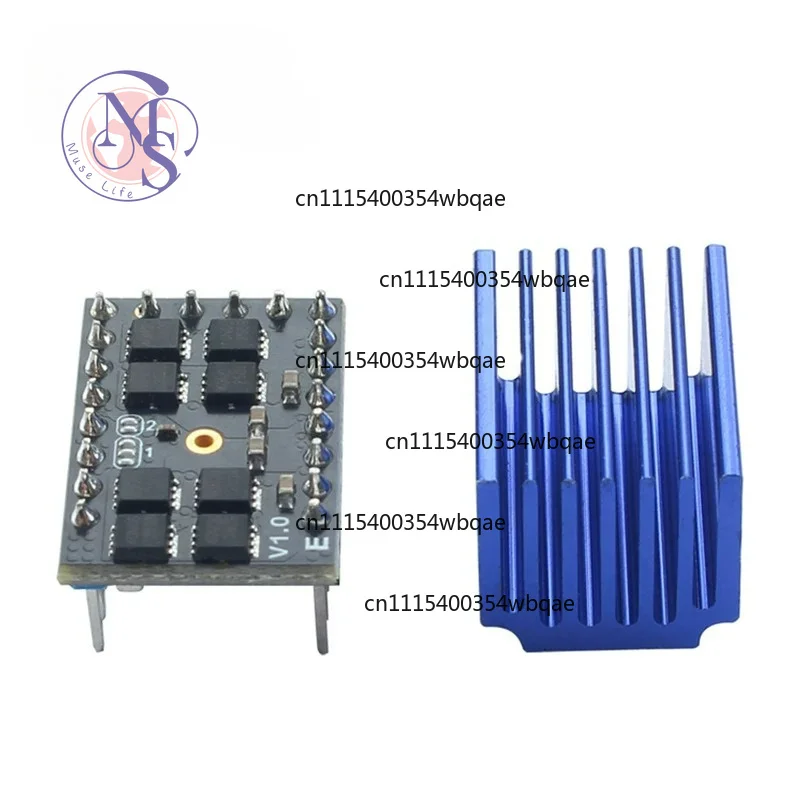 High‑Voltage Silent Stepper Motor Driver, High Microstep 55V Module for 42/57 Motor, 3D Printer Replacement Parts