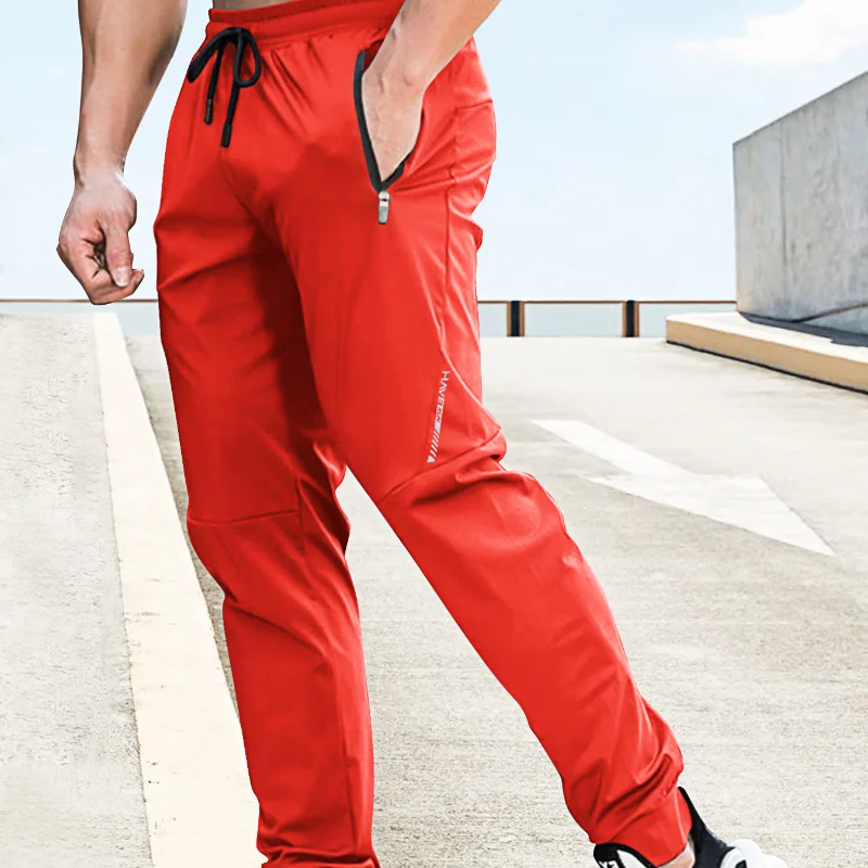 Pantalones de gimnasio para hombre, chándal informal de marca de moda, pantalones de chándal de secado rápido, ropa de verano