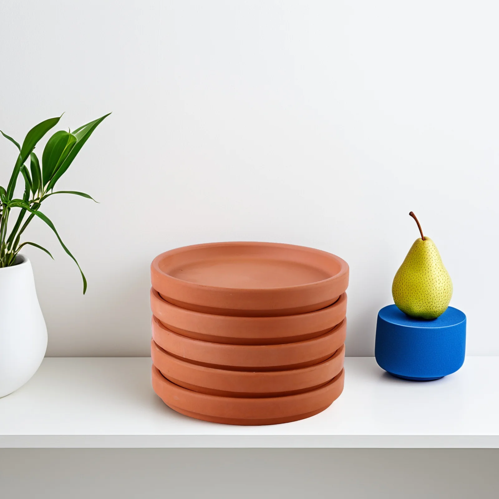 

5Pcs Planter Tray for Flower Pots Non Slip Plant Saucers Collection Water Runoff Protect Furniture Scratch Resistant