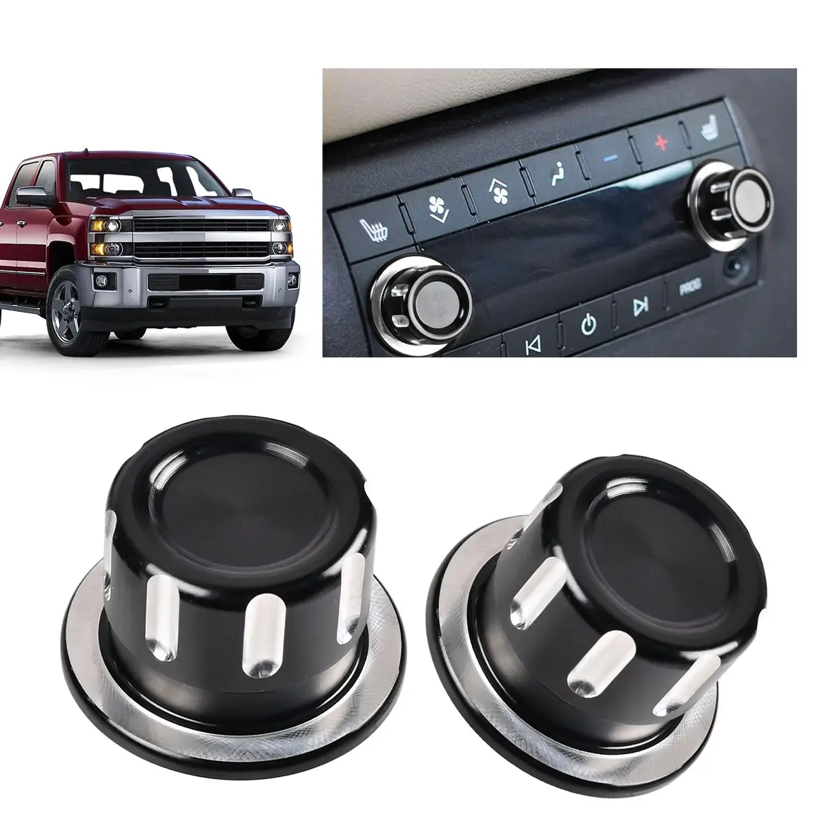 

Car Rear Radio Audio Volume Control Knob Replacement 22912547 2291-2547 For Escalade Enclave Tahoe Chevrolet Chevy Silverado GMC