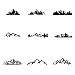 Mountain Car Stickers On The Car Vinyl Car Stickers Cool Car Window Decor Decals
