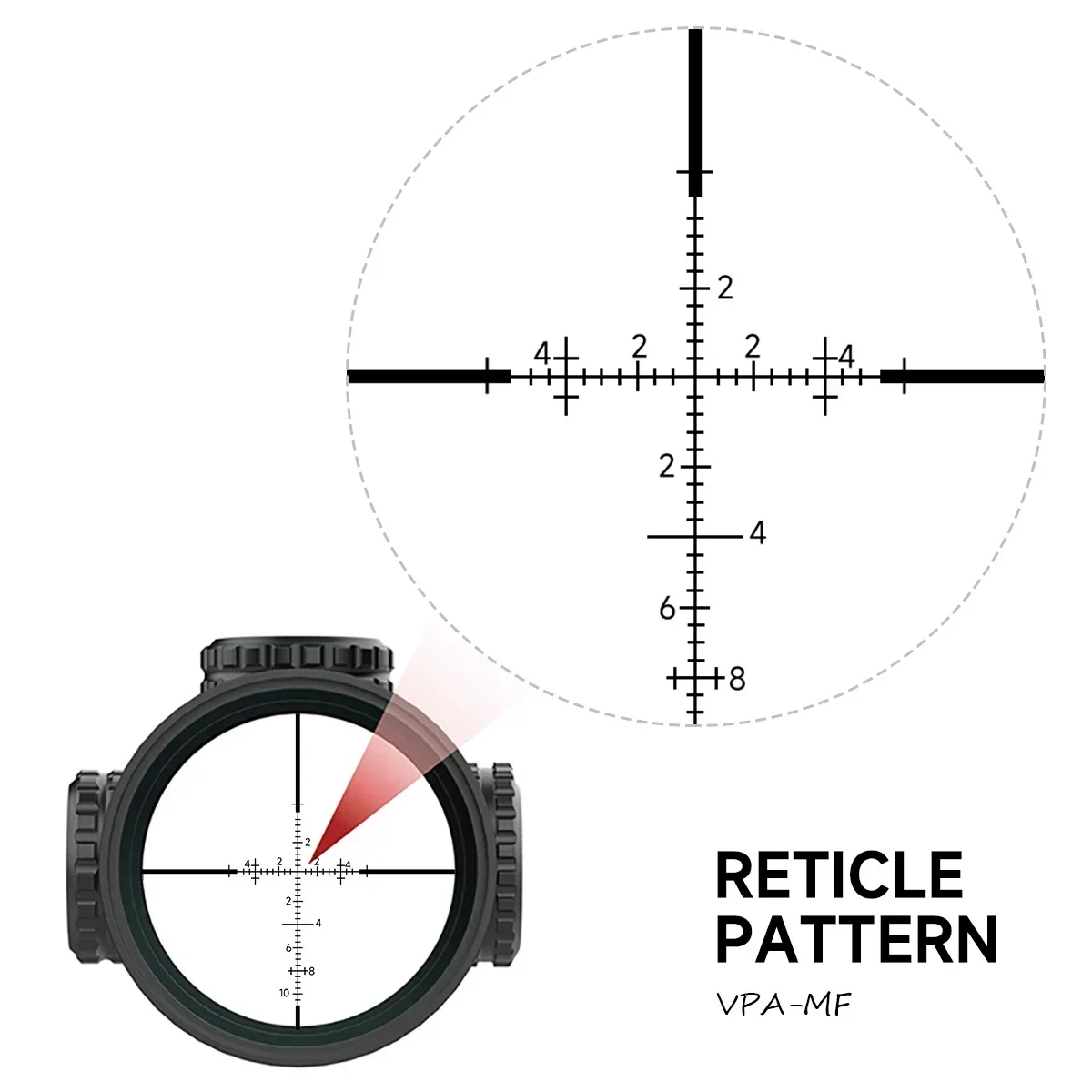 Tactical 4-16x44 AOE Scope Adjustable Green Red Illuminated Reticle Optic Sight Outdoors Shooting Rifle Scope 11mm/20mm Mount view 3