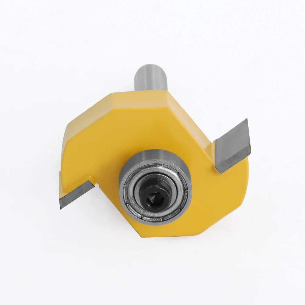 LAVIE 6mm 1/4 Shank T Slot Router Bit with Bearing Wood Slotting Milling Cutter T Type Rabbeting Woodwork Tools For Wood