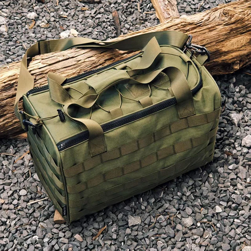 

Camping Large Capacity Storage Bag Wear-Resistant and Scratch-Resistant Outdoor Shoulder Bag Travel Picnic Bag Packaging Kit