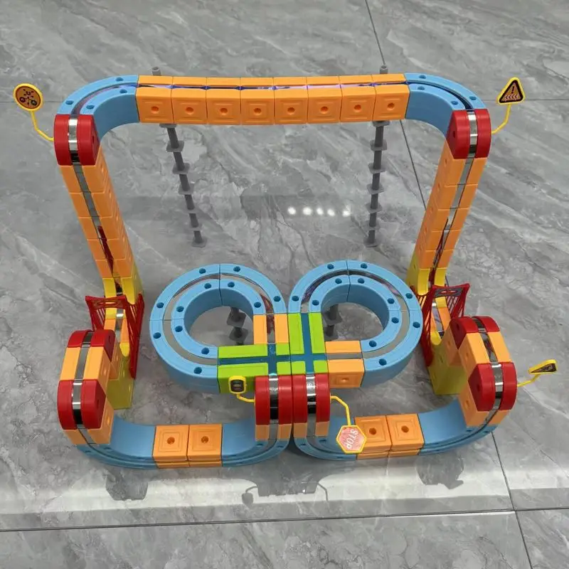 Nieuwe magnetische bouwsteen treinwagon - stuurpen educatief constructiespeelgoed voor kinderen, ontwikkelingsleercadeau Montessori speelgoed