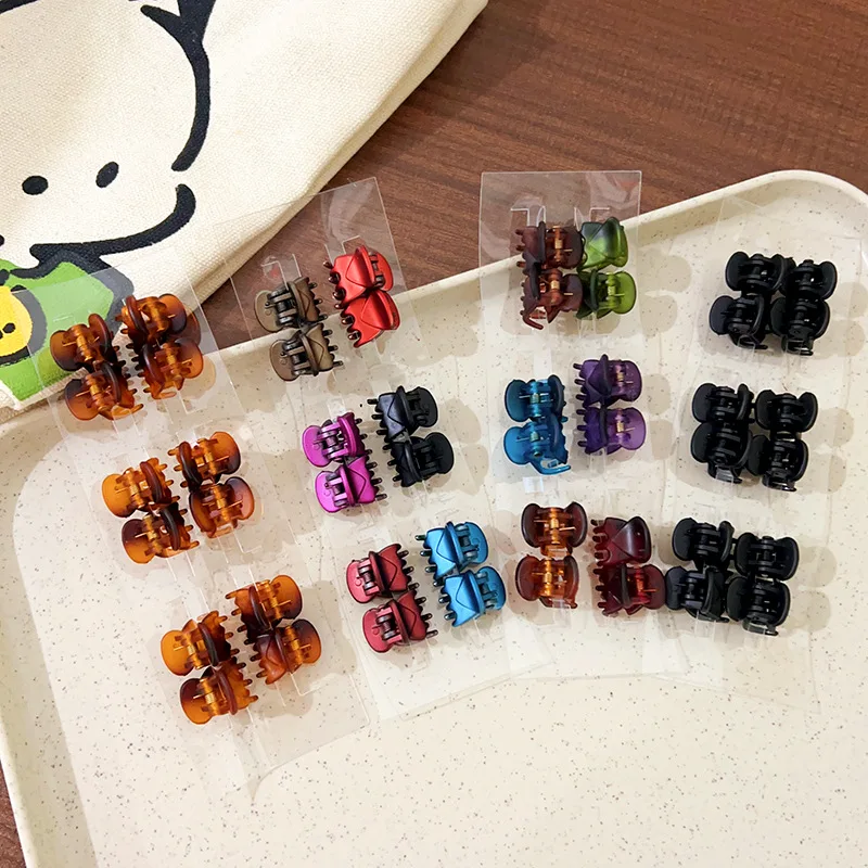 12PCS/LOT New Mini Plastic Small Grab Clip  Small Hair Grab Bangs Clip HairClip Broken Hair Accessorie