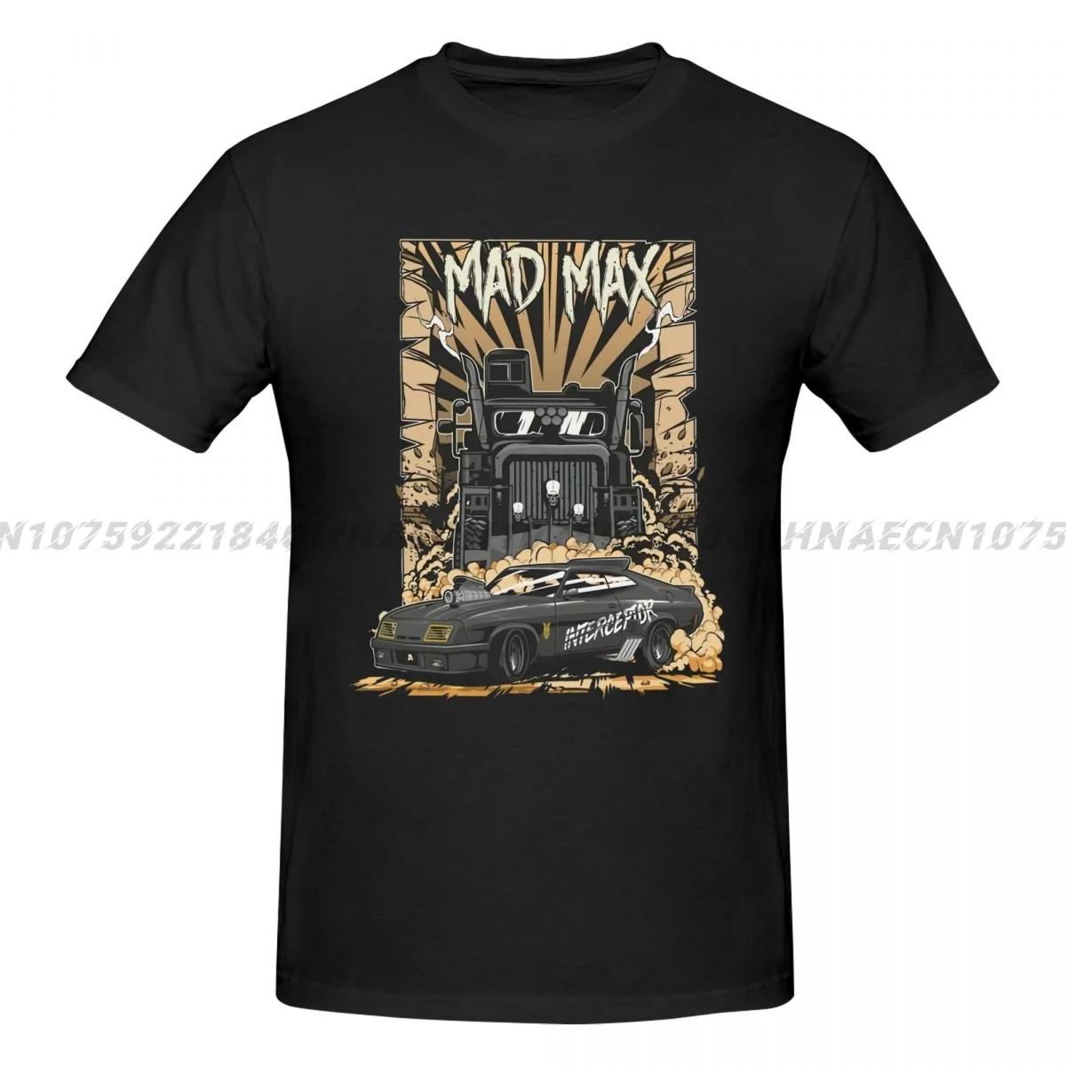 T Shirt Interceptor Madmax Men's Oversize T-shirt Fashion Casual Short Sleeve Vintage Women T-shirts