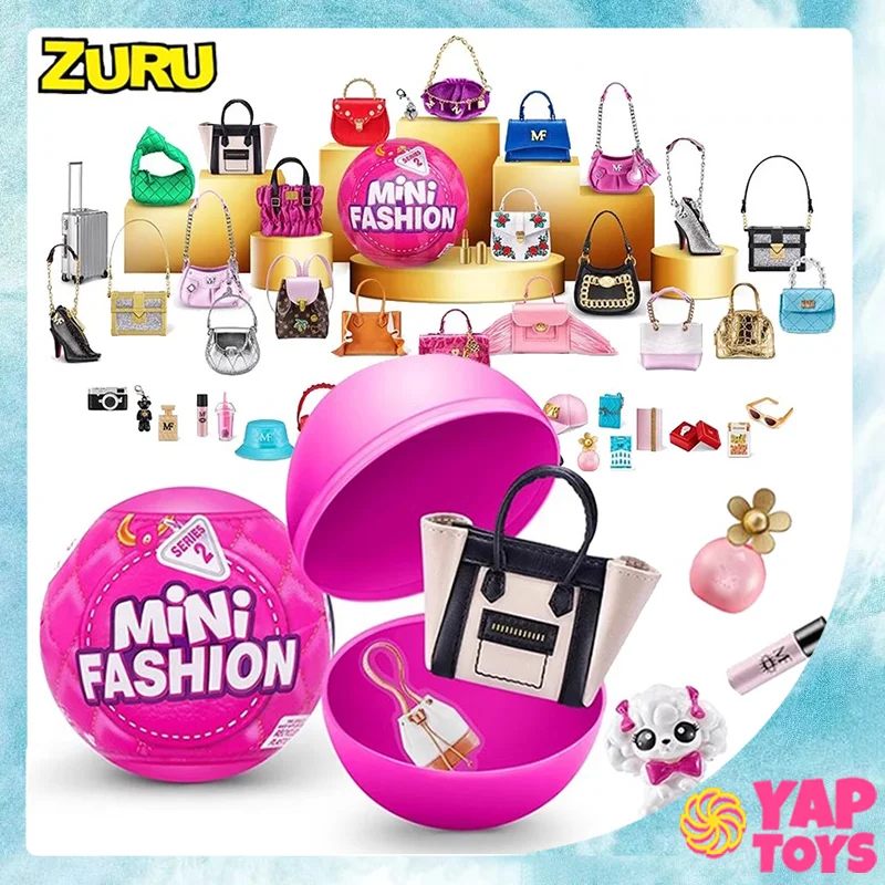 Zuru Mini Fashion 2 Mini Brands Surprise 5 Rainbocorns Action Figures Artificial Animal Cute Doll Childrentoy Birthday Gift