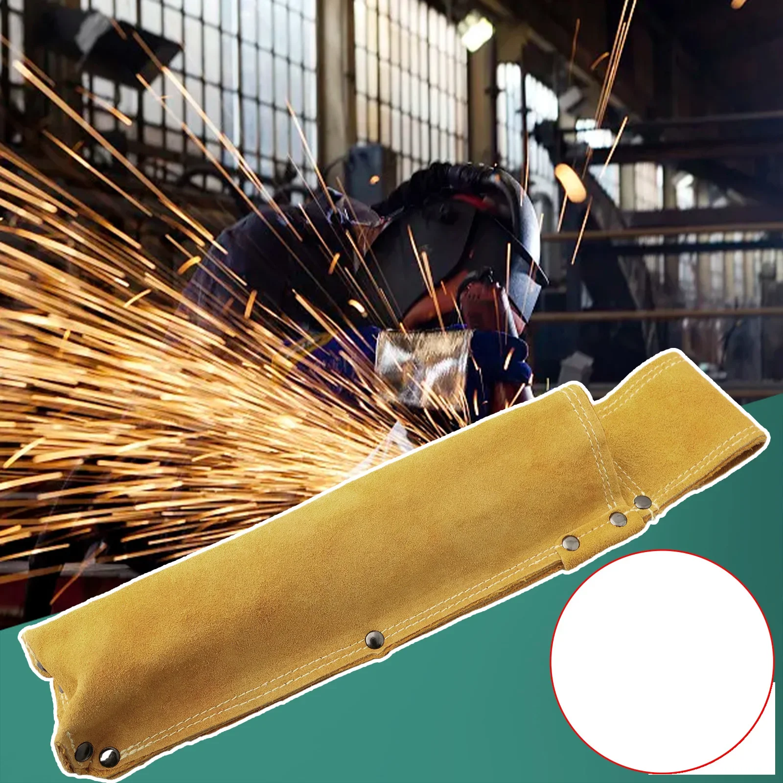 Flame Retardant Wear-resistant Welding Rod Bag Welding Rod Yellow/black Holder Cowhide Leather Soft Storage Bag