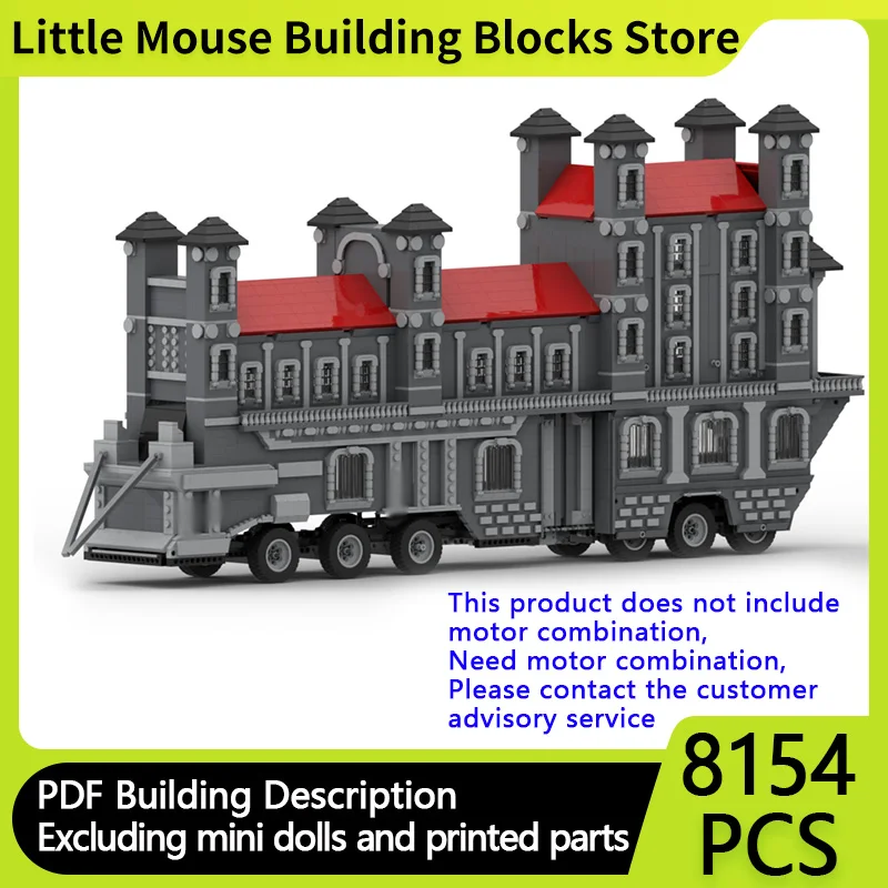 

Конструктор MOC: Модель городского автомобиля, Тяжелый передвижной замок-поезд, Модульные технологичные блоки, Детские праздничные подарки, Набор для сборки игрушек