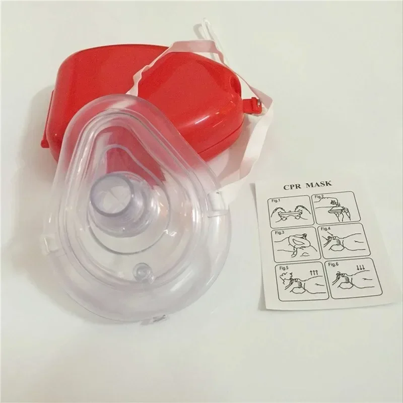 Reusable First Aid CPR Breathing Mask with One - way Valve for Artificial Respiration to Protect Rescuers Professional Tools