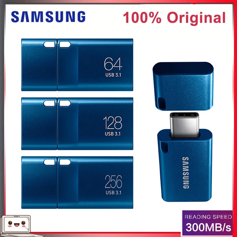 100% SAMSUNG Type-C USB 3.1 Flash Drive 256GB 128GB 400MB/s 64GB Pen Drive Memory Stick For PC/Notebook Smart Phone Tablet Gift