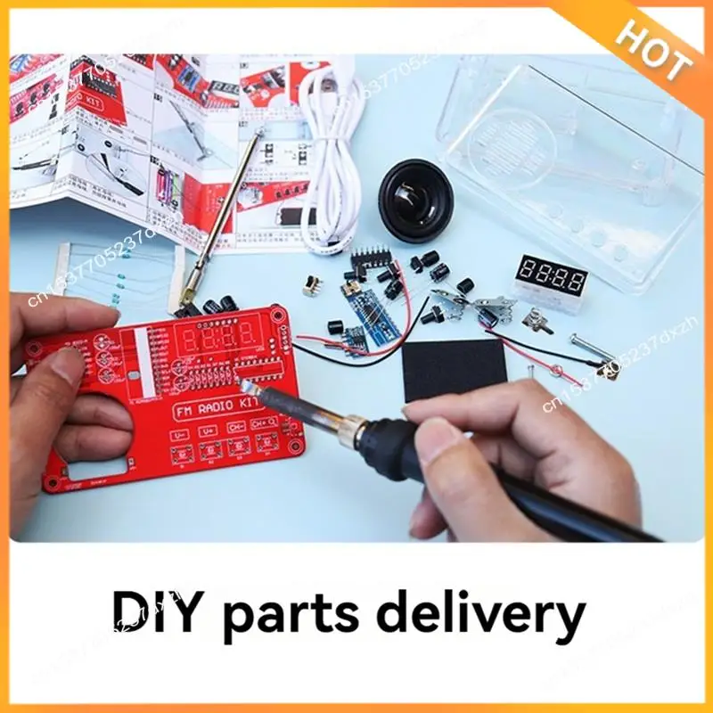 A43M FM 라디오 DIY 생산 키트 전자 조립 납땜 연습 키트 50-108 Mhz 수신기
