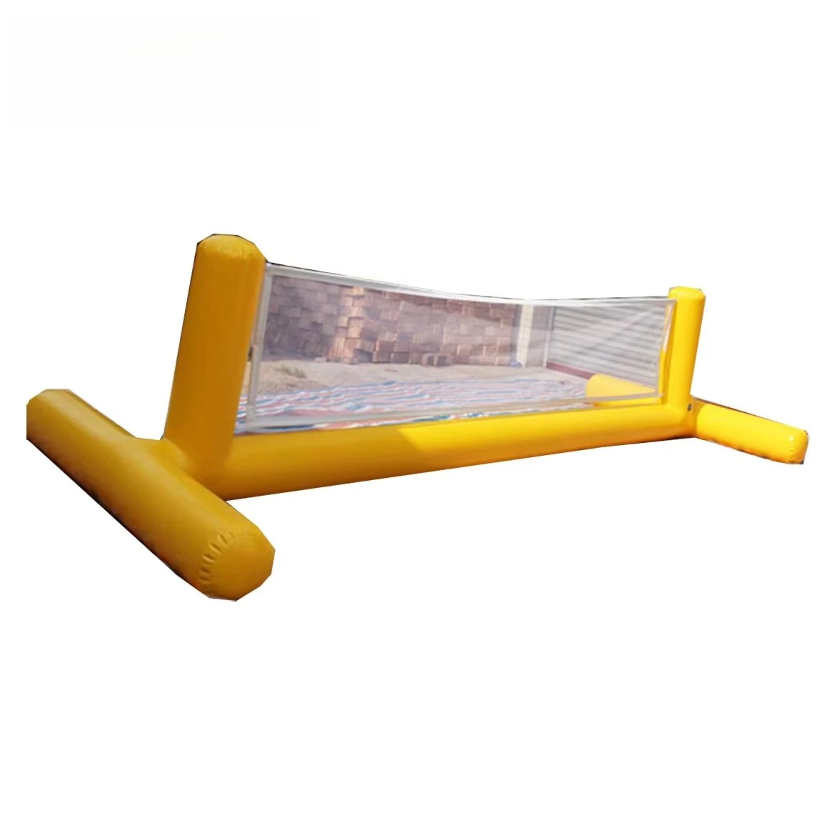 

Custom Inflatable Swimming Pool Volleyball Court Water Game Float With Net