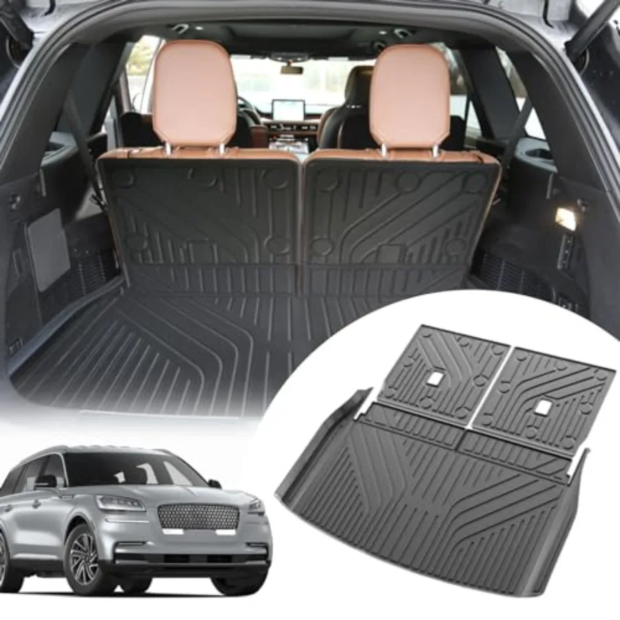 

Cargo Liners Backrest Mat for Lincoln Aviator 2020-2025 Accessories with HookLoop Rear Trunk Mat Rear Seat Back Cover Protector