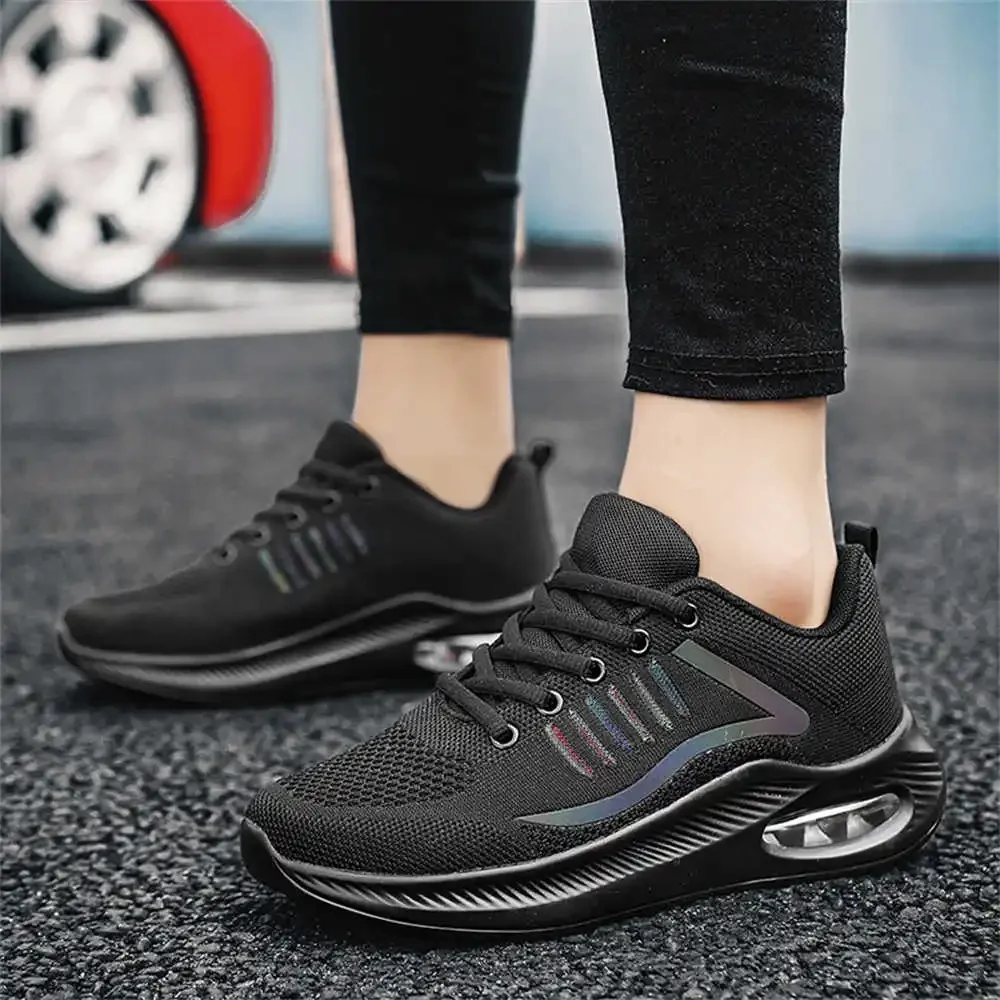 Knit Platforme Shoes Size 44 Ladies Spring Sneakers Leopard Basketball Woman Sports First Degree Brand Bity Tensi Teni