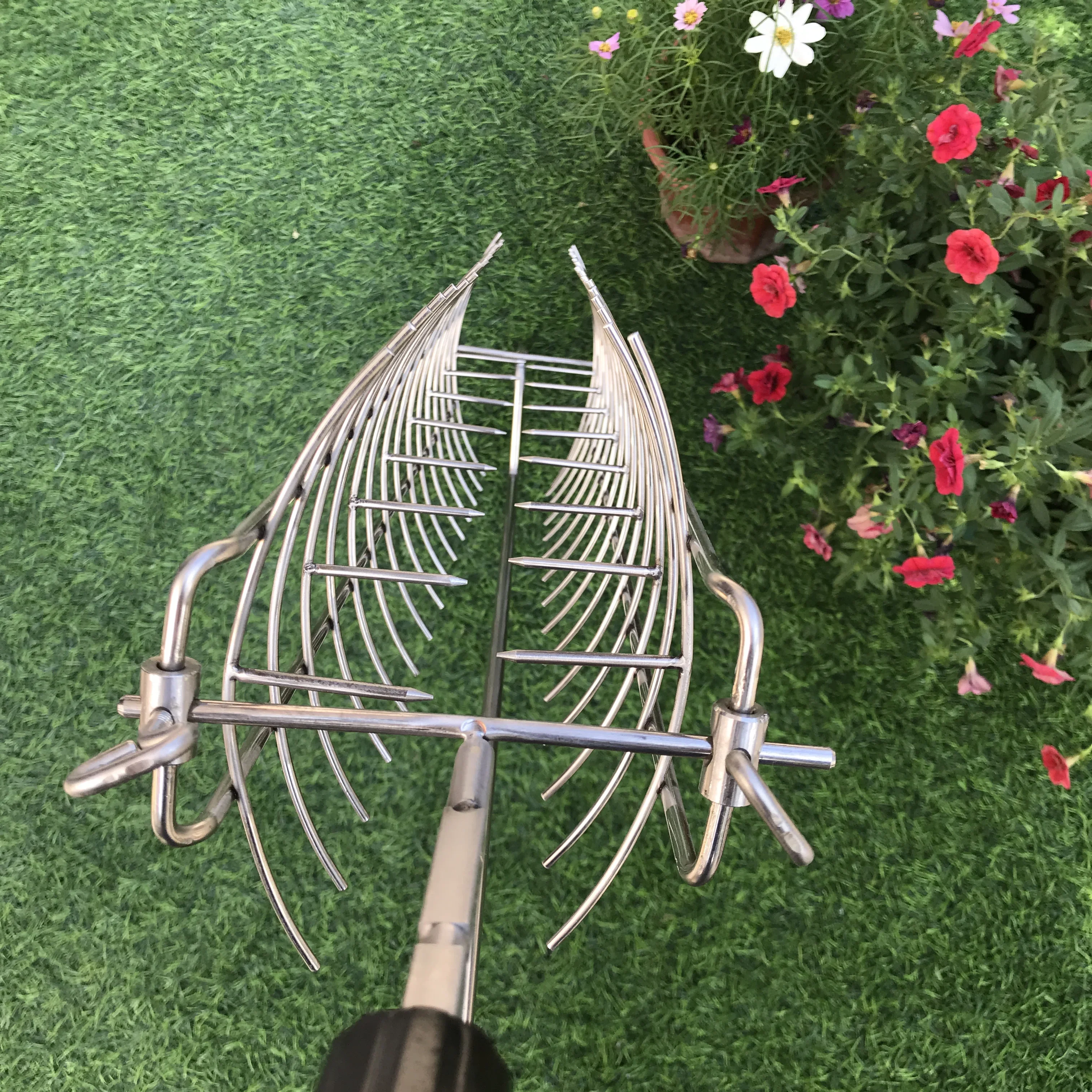 

Barbecue Accessories Vegetables Basket Stainless Steel Grill Fish Clip for BBQ Cooking