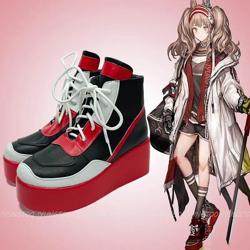 Arknights Angelina Anime Characters Shoe Cosplay Shoes Boots Party Costume Prop