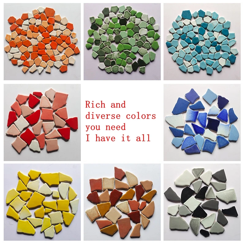 

Crafted ceramic sheet free stone mosaic handmade DIY pebbles blue and white porcelain sheet material bag