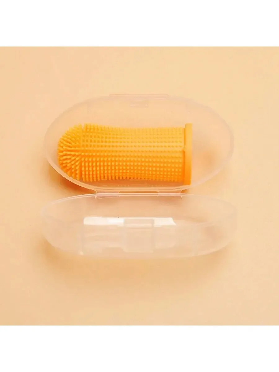 Pet Finger Toothbrush Cleaning Products for Cats and DogsOral Cleaning ToothbrushesSilicone Bristles 5