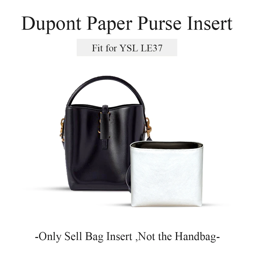 

Dupont Paper Purse Organizer Insert Fit for YSL LE37, Zipper Inner Liner Organizer Bag Lightweight Inside Storage Bag Makeup Bag