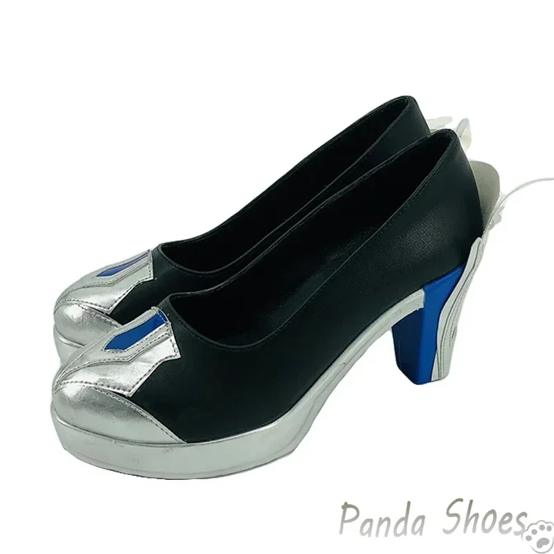 Genshinimpact Eula Lawrence Cosplay Shoes Anime Game Cos Long Boots Eula Cosplay Costume Prop Shoes for Con Halloween Party
