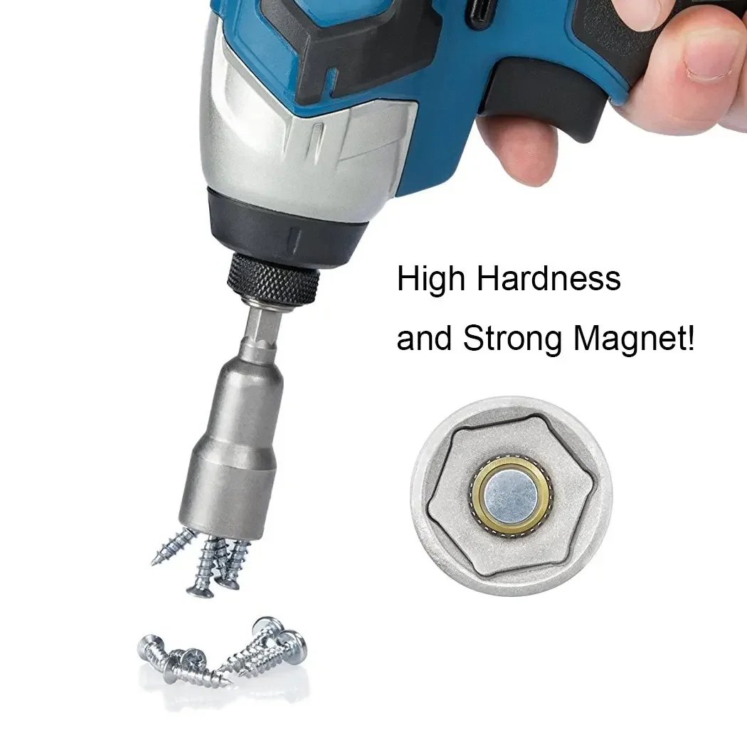 Imagem -05 - Binoax Poder Magnético Porca Motorista Brocas Grupo Quick Release Impacto Soquete Adaptador Sae Metric 65 mm