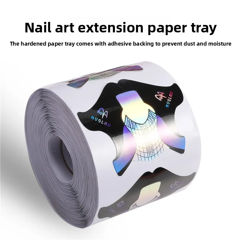 100 قطعة مسمار ورقة تمديد أشكال الاستنسل ملصقات حامل ل هلام الاكريليك نصائح منشئ الفرنسية مسمار شكل تلميح أظافر كاذبة أداة فنية