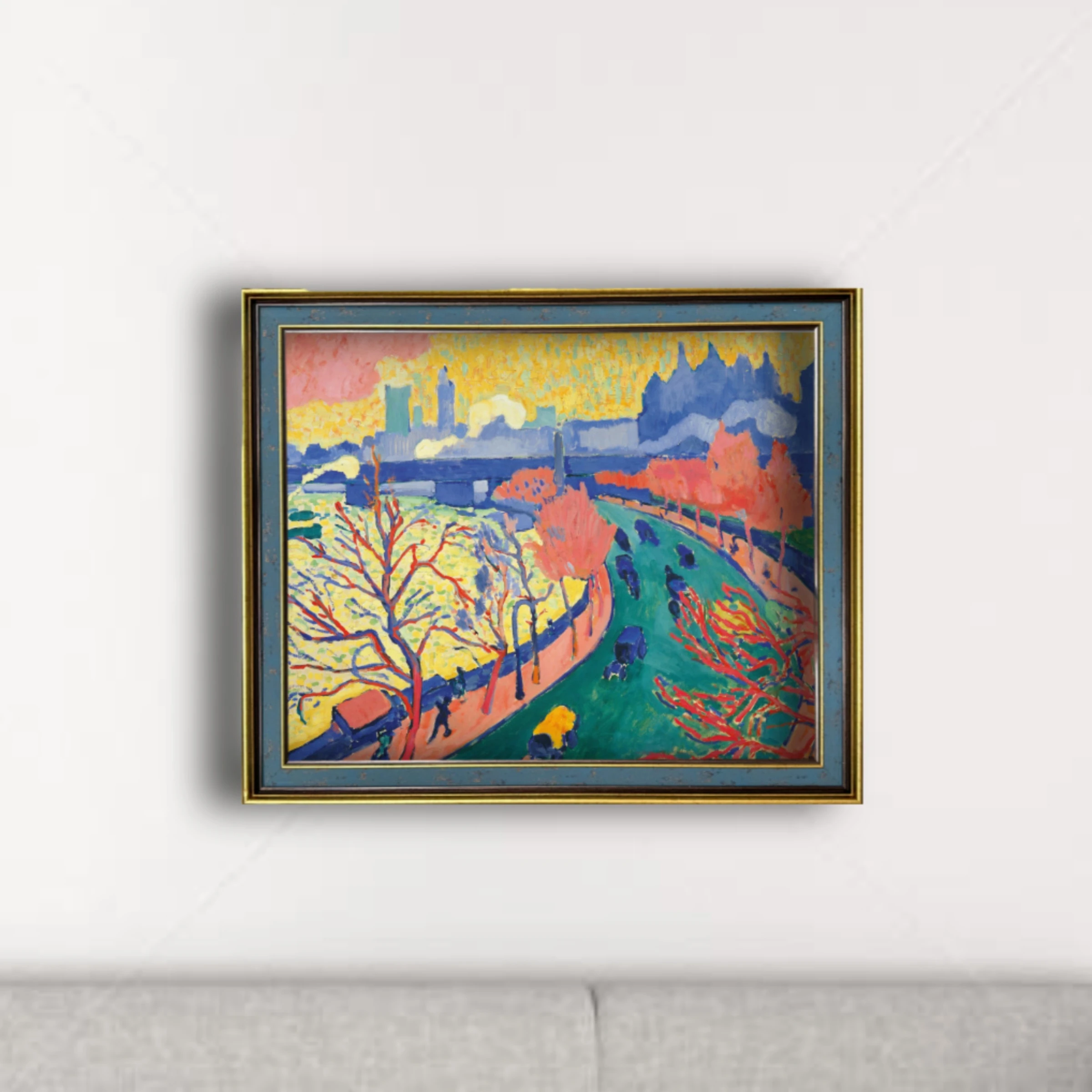 

Reproduction of Andre Derain's Charing Cross Bridge Abstract Art Print on Canvas