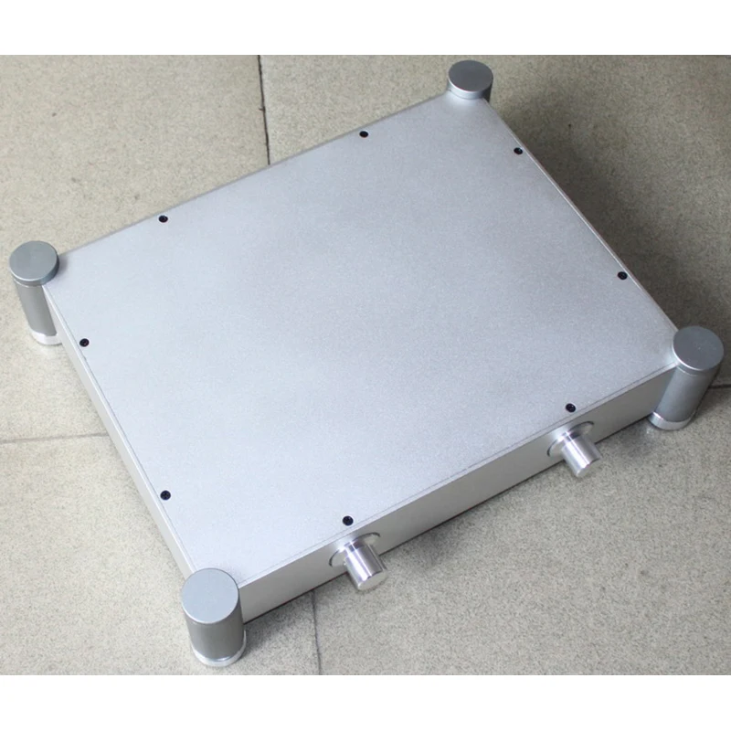 430*340*92mm all -aluminum chassis shell drawing process is suitable for sound amplifier front placing large electronic tube amp