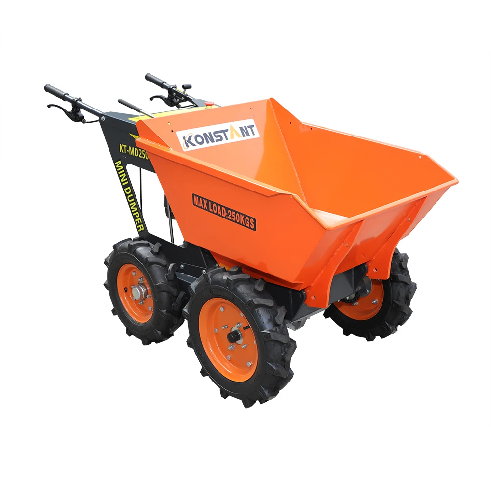 

KONSTANT Wholesale China Best 6.5hp Gasoline Engine Power Wheel Barrow Concrete Buggies Small Dumper 250KG